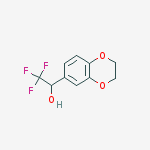 1-(2,3-Dihydrobenzo[b][1,4]dioxin-6-yl)-2,2,2-trifluoroethanol结构式