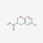 Structure of 2H-1-BENZOPYRAN-3-CARBOXYLIC ACID, 6-BROMO-3,4-DIHYDRO-