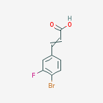 Structure of 2-Propenoic acid, 3-(4-bromo-3-fluorophenyl)-