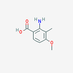 Benzoic acid, 2-amino-4-methoxy-3-methyl-结构式