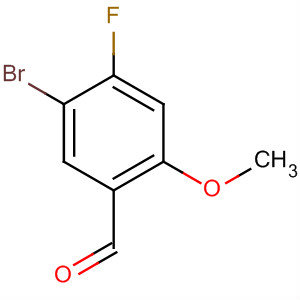 Structure of Benzaldehyde, 5-bromo-4-fluoro-2-methoxy-
