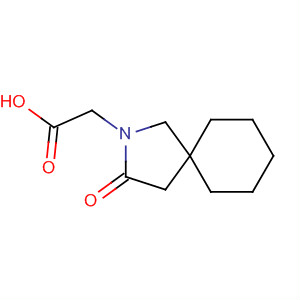 Chemical structure of 2-Azaspiro[4.5]decane-2-acetic acid, 3-oxo-