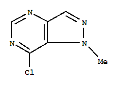7-氯-1-甲基-1H-吡唑[4,3-D]嘧啶结构式