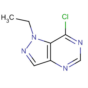 1H-Pyrazolo[4,3-d]pyrimidine, 7-chloro-1-ethyl-结构式
