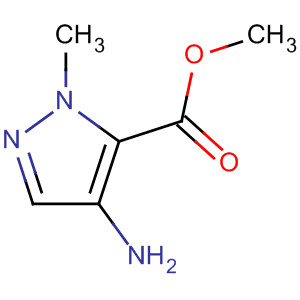 Structure of 1H-Pyrazole-5-carboxylic acid, 4-amino-1-methyl-, methyl ester