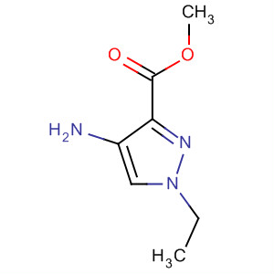 Structure of 1H-Pyrazole-3-carboxylic acid, 4-amino-1-ethyl-, methyl ester