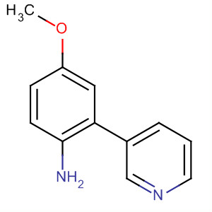 Structure of Benzenamine, 4-methoxy-2-(3-pyridinyl)-