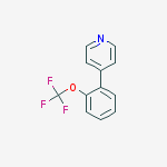 Structure of 4-(2-(Trifluoromethoxy)phenyl)pyridine