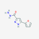 5-(呋喃-2-基)-1H-吡唑-3-碳酰肼结构式