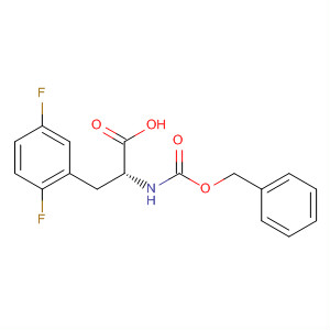 D-Phenylalanine, 2,5-difluoro-N-[(phenylmethoxy)carbonyl]-结构式