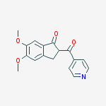 Structure of 2-isonicotinoyl-5,6-dimethoxy-2,3-dihydro-1H-inden-1-one