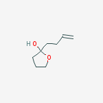 Structure of 2-Furanol, 2-(3-butenyl)tetrahydro-