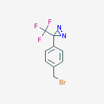 Structure of 3H-Diazirine, 3-[4-(bromomethyl)phenyl]-3-(trifluoromethyl)-