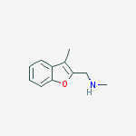 Structure of N-methyl-1-(3-methyl-1-benzofuran-2-yl)methanamine