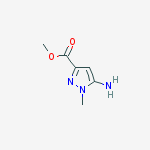 Structure of methyl 5-amino-1-methyl-1H-pyrazole-3-carboxylate