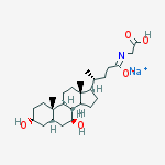 Sodium;2-[[(4r)-4-[(3r,5s,7s,8r,9s,10s,13r,14s,17r)-3,7-dihydroxy-10,13-dimethyl-2,3,4,5,6,7,8,9,11,12,14,15,16,17-tetradecahydro-1h-cyclopenta[a]phenanthren-17-yl]pentanoyl]amino]acetate结构式