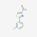 2-M-TOLYL-THIAZOLE-4-CARBALDEHYDE结构式