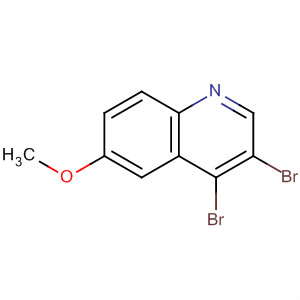 3,4-Dibromo-6-methoxyquinoline结构式