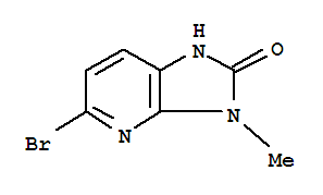 5-bromo-3-methyl-1H-imidazo[4,5-b]pyridin-2(3H)-one结构式