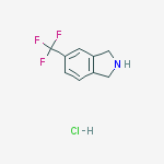 Structure of 1H-Isoindole, 2,3-dihydro-5-(trifluoromethyl)-, hydrochloride