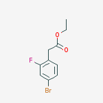 ETHYL 2-(4-BROMO-2-FLUOROPHENYL)ACETATE结构式