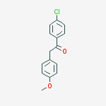 Ethanone, 1-(4-chlorophenyl)-2-(4-methoxyphenyl)-结构式