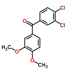 Structure of 3,4-DICHLORO-3,4-DIMETHOXYBENZOPHENONE