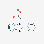 Structure of (2-Phenyl-1H-benzimidazol-1-yl)acetic acid