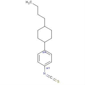 4-(反式-4'-正丁基环己基)苯基异硫氰酸酯结构式