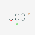 Structure of 6-bromo-1-chloro-2-methoxynaphthalene