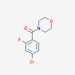 (4-Bromo-2-fluorophenyl)(morpholino)methanone结构式