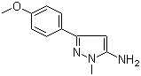 Structure of 3-(4-Methoxyphenyl)-1-methyl-1H-pyrazol-5-amine