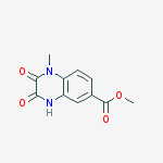 Methyl 1-methyl-2,3-dioxo-1,2,3,4-tetrahydroquinoxaline-6-carboxylate结构式