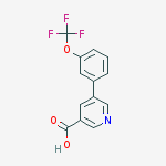 Structure of 5-[3-(TRIFLUOROMETHOXY)PHENYL]NICOTINIC ACID