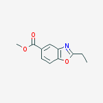 Methyl 2-ethyl-1,3-benzoxazole-5-carboxylate结构式
