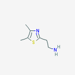 Structure of 2-Thiazoleethanamine,  4,5-dimethyl-