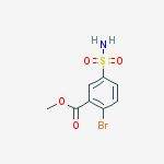 Structure of methyl 2-bromo-5-sulfamoyl-benzoate