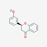 4H-1-Benzopyran-4-one, 2,3-dihydro-2-(3-hydroxyphenyl)-结构式
