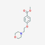 Structure of 4-(2-MORPHOLIN-4-YL-ETHOXY)-BENZOIC ACIDMETHYL ESTER