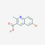 6-BROMO-2-METHYLQUINOLINE-3-CARBOXYLIC ACID结构式
