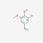 Structure of Phenol, 2-bromo-4-ethenyl-6-methoxy-