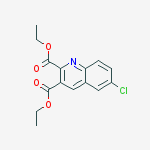 6-CHLOROQUINOLINE-2,3-DICARBOXYLIC ACID DIETHYL ESTER结构式