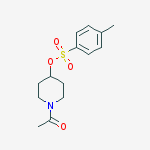 Structure of Toluene-4-sulfonic acid 1-acetyl-piperidin-4-yl ester