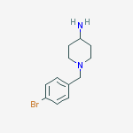 1-(4-bromobenzyl)piperidin-4-amine结构式