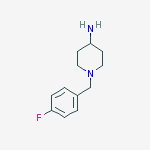 1-(4-Fluorobenzyl)piperidin-4-amine结构式