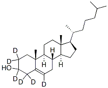 Structure of CHOLESTEROL-2,2,3,4,4,6-D6