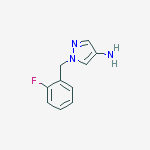 Structure of 1-(2-Fluoro-benzyl)-1H-pyrazol-4-ylamine