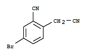 Structure of 4-BROMO-2-CYANOBENZENEACETONITRILE