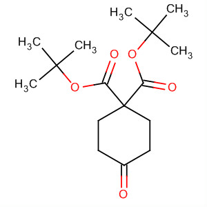 Structure of 1,1-Cyclohexanedicarboxylic acid, 4-oxo-, 1,1-bis(1,1-dimethylethyl)ester