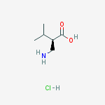 Structure of (S)-2-(AMinoMethyl)-3-Methylbutyric acid hydrochloride